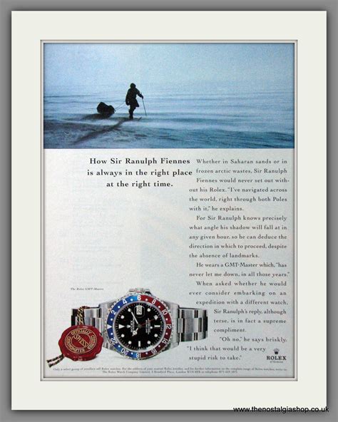 ranulph fiennes rolex|Ranulph Fiennes GMT ad .